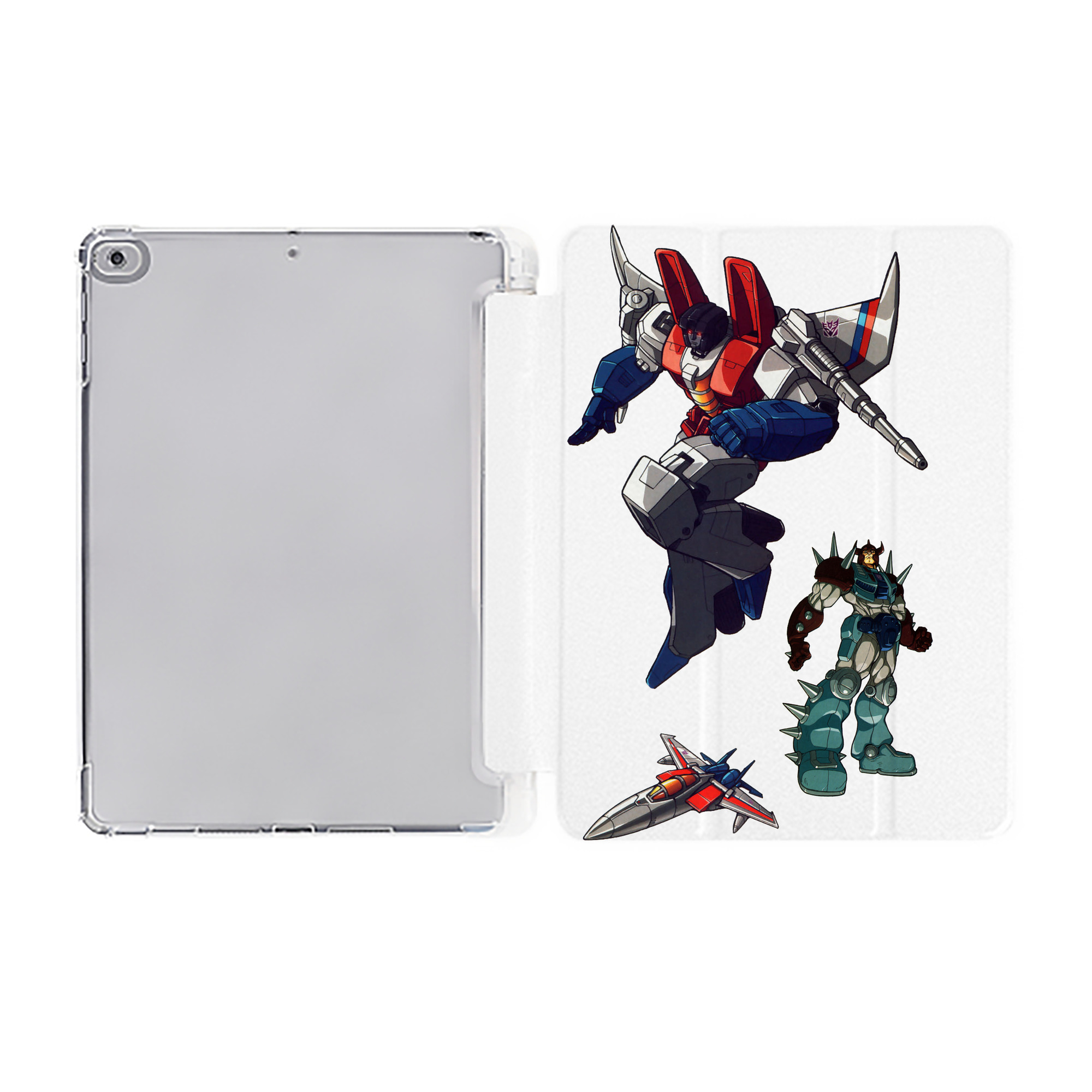 （画像用）  IPad ケース ペン収納付き 三つ折りスタンド PUレザー×シリコン 対応機種9.5/10.5/10.9インチ